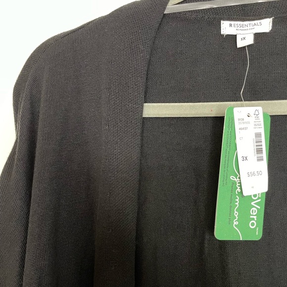 NWT Reitmans Long Open Cardigan R Essentials 3X - Picture 7 of 9